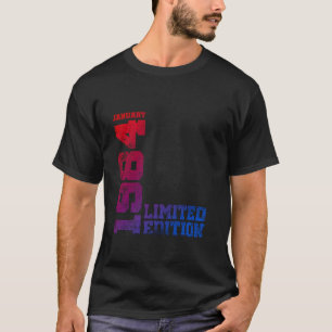 40th Birthday Vintage 1984 January 40 Year Men Wom T-Shirt