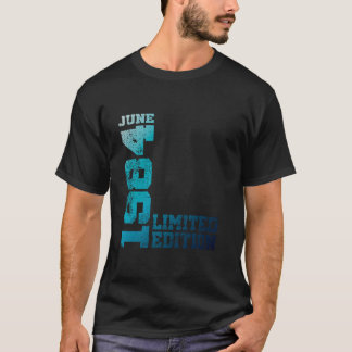 40th Birthday Vintage 1984 June 40 Year Men Women T-Shirt
