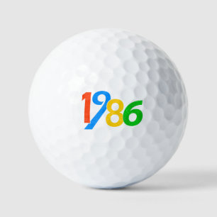 40th Birthday Vintage 1986 40 Years Old Gifts Golf Balls