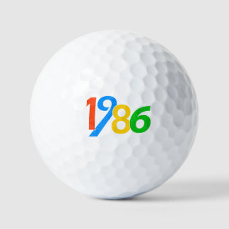 40th Birthday Vintage 1986 40 Years Old Gifts Golf Balls