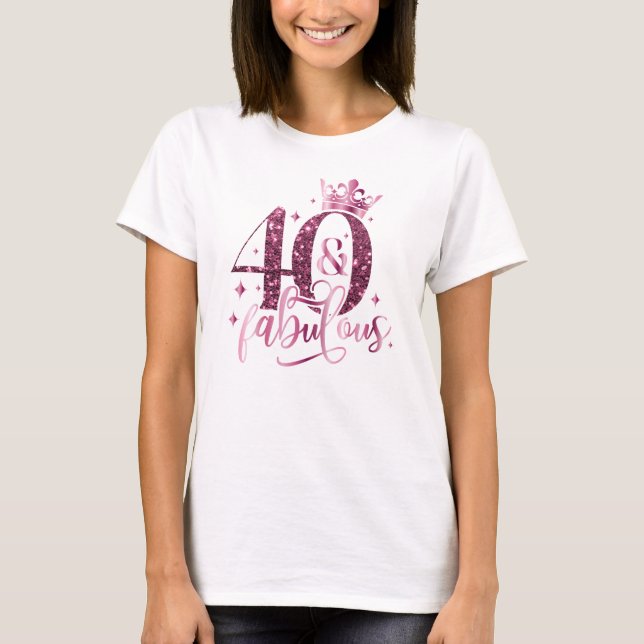 40th birthday -Women's Basic T-Shirt (Front)