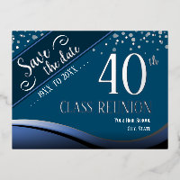 40th Class Reunion Elegant blue