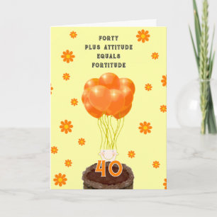 40th happy birthday wishes card