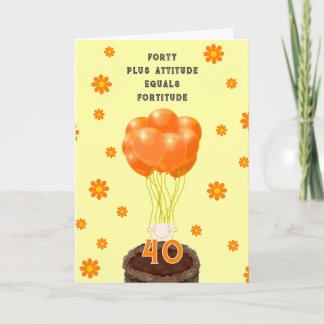 40th happy birthday wishes card