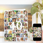 40th or Any Age Photo Collage Big Birthday Card