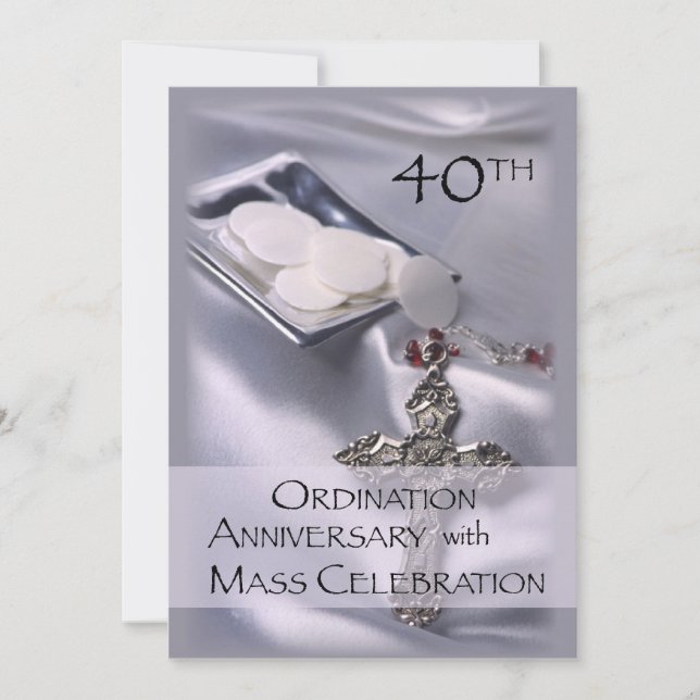 40th Ordination Anniversary Invitation (Front)