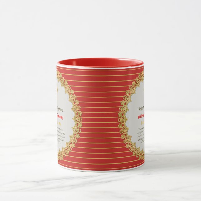 40th Ordination Anniversary RUBY MUG - ANY CLERGY (Center)