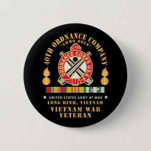 40th Ordnance Company - ORD Emblem - Ammo Boys 6 Cm Round Badge