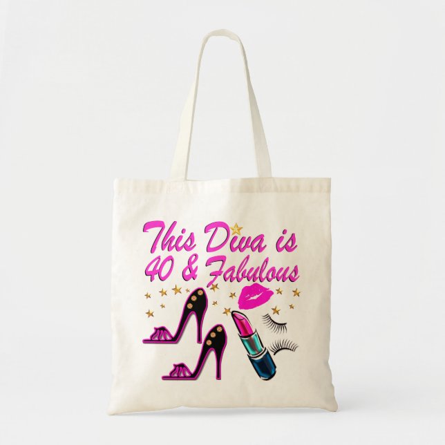 40TH PARTY DIVA TOTE BAG (Front)