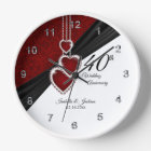 40th Ruby Wedding Anniversary Keepsake on White