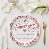 40th Ruby Wedding Anniversary