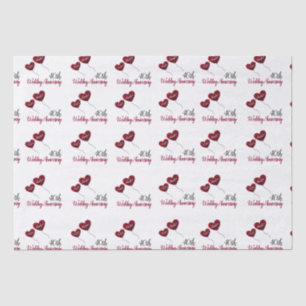 40th ruby wedding anniversary tissue paper