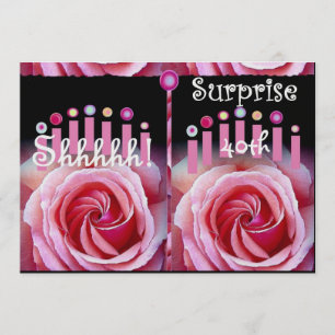40th SURPRISE Birthday Party Invitation