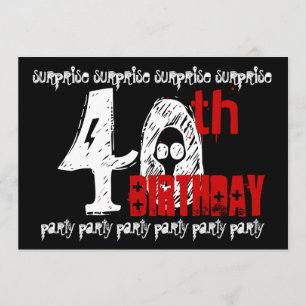 40th SURPRISE Birthday Party Invitation Template