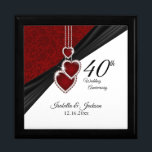 40th Wedding Anniversary Beautiful Keepsake Gift Box<br><div class="desc">40th, 52nd or 80th Wedding Anniversary Design Gift Box. ⭐This Product is 100% Customisable. Graphics and text can be deleted, moved, resized, changed around, rotated, etc... 99% of my designs in my store are done in layers. This makes it easy for you to resize and move the graphics and text...</div>