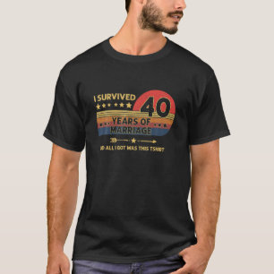 40Th Wedding Anniversary Celebrate 40Th Wedding T-Shirt