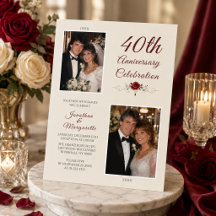40th Wedding Anniversary Celebration Photo