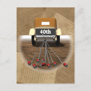 40th Wedding Anniversary Gifts Postcard