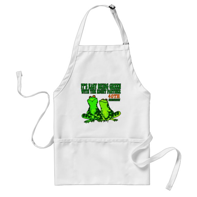 40th Wedding Anniversary Gifts Standard Apron (Front)