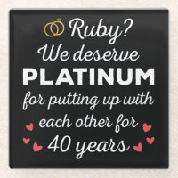 40th Wedding Anniversary I - Ruby Funny Couple