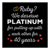 40th Wedding Anniversary I - Ruby Funny Couple