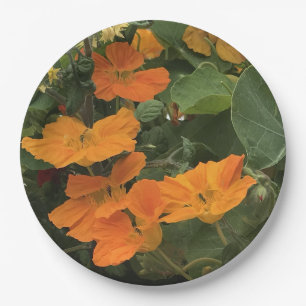 40th Wedding Anniversary Nasturtium alternative Paper Plate