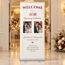 40th Wedding Anniversary Photo Welcome