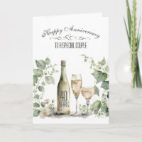 40th Wedding Anniversary Wine and Ivy  