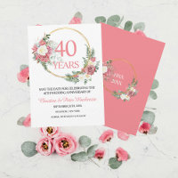 40th Wedding Ruby Roses Anniversary  