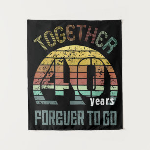 40th Years Wedding Anniversary Gifts For Couples Tapestry