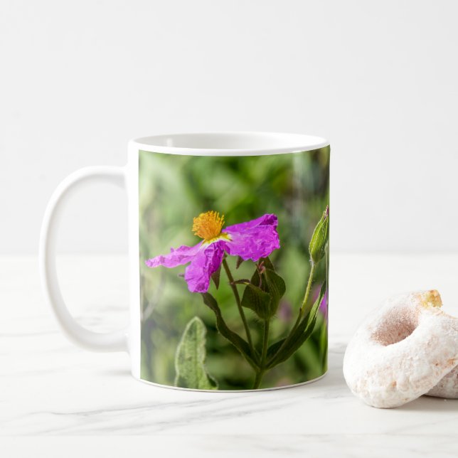 4111-Pink Flower Mug (With Donut)