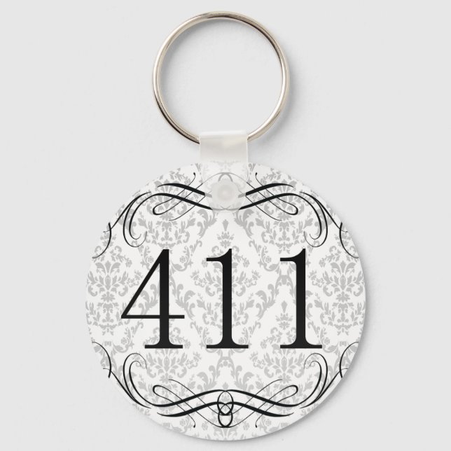 411 Area Code Key Ring (Front)