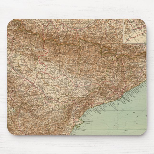 4142 Spain, Portugal, Eastern Mouse Pad (Front)