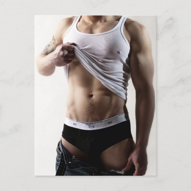 41786a Hunk Postcard (Front)