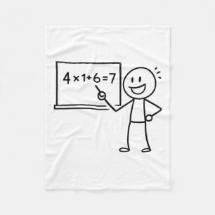 41 67 Meme Forty One Six Seven Funny Math Teacher Fleece Blanket
