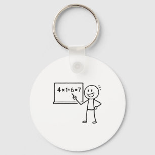 41 67 Meme Forty One Six Seven Funny Math Teacher  Key Ring