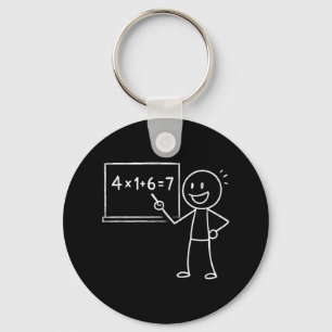 41 67 Meme Four One Six Seven Funny Math Teacher G Key Ring
