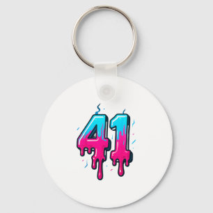 41 Ice Cream Drip Meme Forty One Four Gen Alpha Sl Key Ring