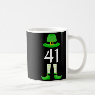 41 St Patricks Day Four One Kids Funny Leprechaun  Coffee Mug