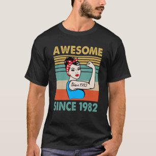 41 Year Old Awesome Since 1982 41st Birthday T-Shirt
