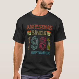 41 Year Old Awesome Since September 1981 41st Birt T-Shirt
