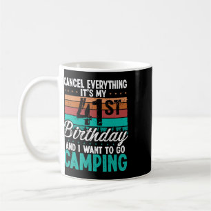 41 Year Old Camper Birthday For Men Mountains Camp Coffee Mug
