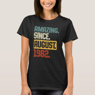 41 Years Old 41st Birthday Retro Amazing Since Aug T-Shirt