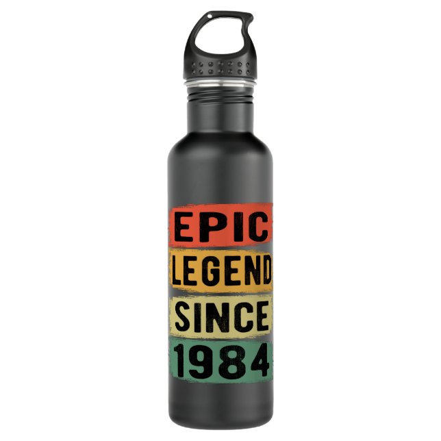 41 Years Old Bday 1984 Epic Legend 41st Birthday 710 Ml Water Bottle (Front)