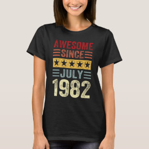 41 Years Old Birthday Awesome Since July 1982 41th T-Shirt