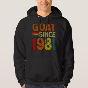 41st Birthday 41 Years Old Goat Since 1981 Hoodie