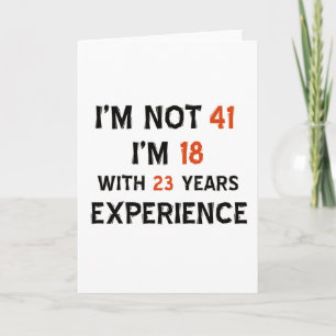 41st birthday designs card