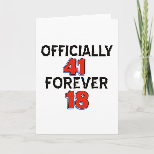 41st birthday designs card (Front)