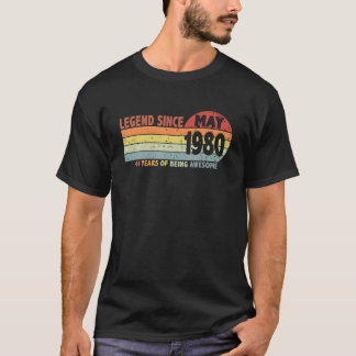 41St Birthday Gift 41 Years Old Retro Vintage June T-Shirt
