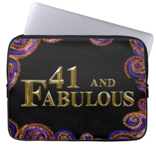 41st Birthday Laptop Sleeve